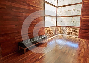 Modern space in wood