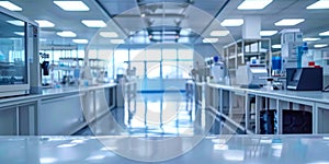 Modern Spacious Laboratory Interior with Advanced Scientific Equipment