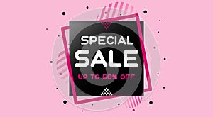 Modern special sale banner template.