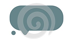 Modern Speech Bubble Communication Chat Icon, vector design Generative AI