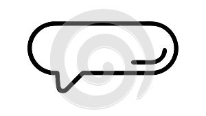 Modern speech bubble icon vector, conversation, chat, message, dialogue, vector design Generative AI