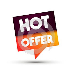 Modern Speech Bubble LAbel With Text Hot Offer