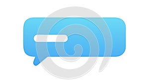 Modern Speech Bubble Vector Icon for Communication Chat, vector design Generative AI