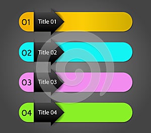 Modern spiral infographics options banner