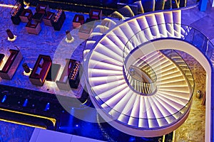 Modern spiral stairs photo