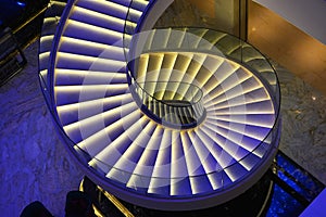 Modern spiral stairs photo