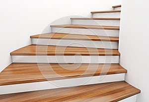 Modern spiral wooden staircase