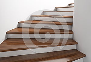 Modern spiral wooden staircase