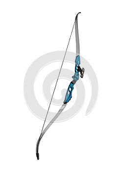 Modern sport bow. Weapons for sports and entertainment. Isolate on a white back