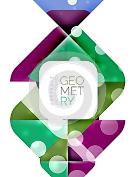 Modern square abstract background