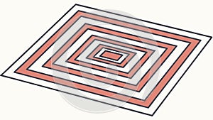 Modern Square Spiral Geometric Pattern Vector, vector design Generative AI