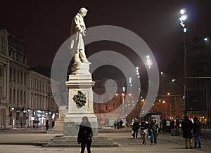 Modern square statues