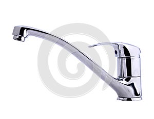 Modern stainless steel tap photo