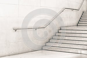 Modern staircase in black and white