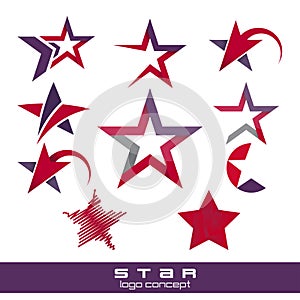 Modern star logo concepts