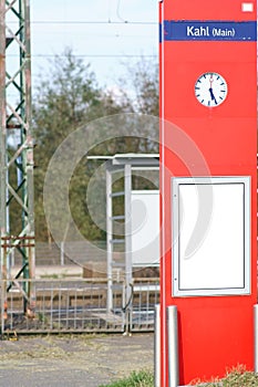 Station clock Kahl station