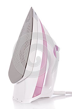 Modern steam flat iron isolated