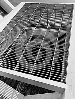 Modern steel structures building. Chandigarh, Elante,