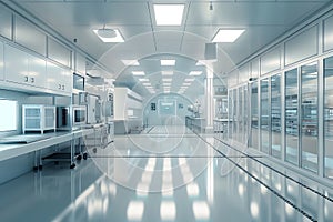 Modern Sterile Cleanroom Laboratory Interior Design photo