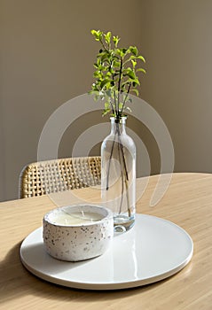 Modern Still Life Vase On Table Scandinavian Style