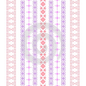 Modern stitches pattern on embroidery design for living room wall decor