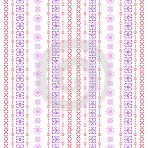 Modern stitches pattern on embroidery design for living room wall decor