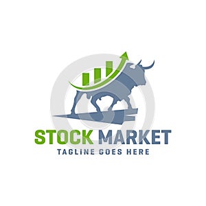 Modern stock market logo