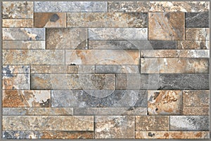 Modern stone Bricks Wall Surfaced for background