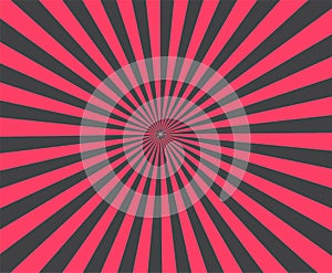 Modern stripe rays red background. vector brust illustration.