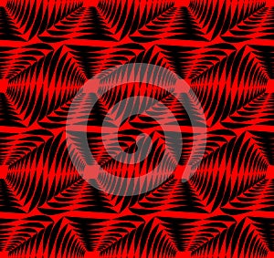 Modern strong contrasting abstract background in red and black. Seamless abstract background composed of uneven shapes.