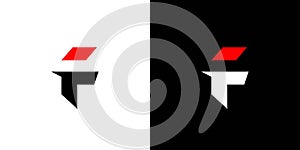 Modern and strong F logo design