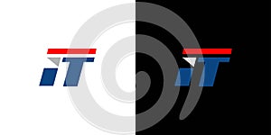 Modern and strong IT logo design