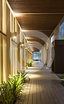 Modern structure corridor