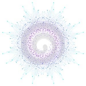 Modern Structure Molecule DNA. Atom. Molecule and communication background for medicine, science, technology, chemistry