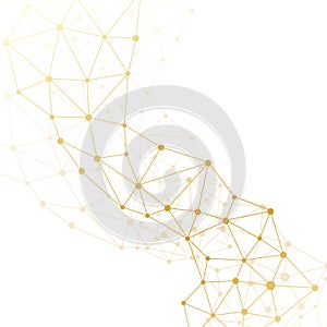 Modern Structure Molecule DNA. Atom. Molecule and communication background for medicine, science, technology, chemistry