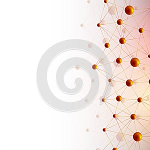 Modern Structure Molecule DNA. Atom. Molecule and communication background for medicine, science, technology, chemistry