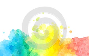 Abstract colorful watercolor background dotted graphic design photo