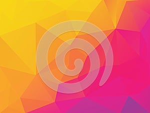 Abstract yellow purple polygonal background