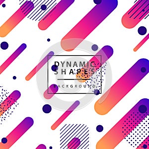 Abstract flat dynamic background template