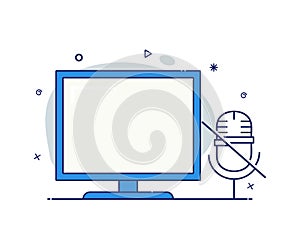 Modern style computer icon vector