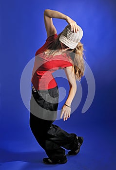 Modern style dancer girl