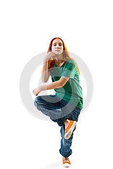 Modern style female dancer