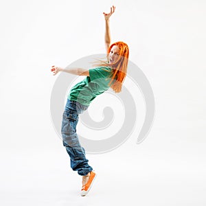 Modern style female dancer