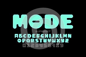 Modern style font