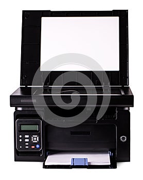 Modern style office device isolated with clipping path over white