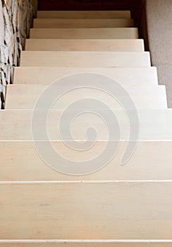 Modern style staircase in beige tone