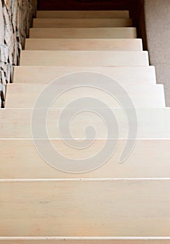 Modern style staircase in beige tone