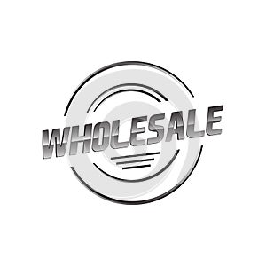 modern style stamp the letter of wholesale logo vector icon element photo