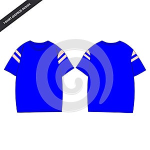 Modern Style T-Shirt Design v11 Color is Blue Pink, T-Shirt Modern and Minimalist Vectorize