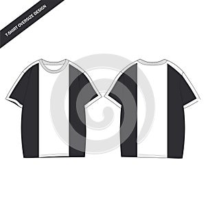 Modern Style T-Shirt Design v8 color is Black and White, T-Shirt Modern and Minimalist Vectorize